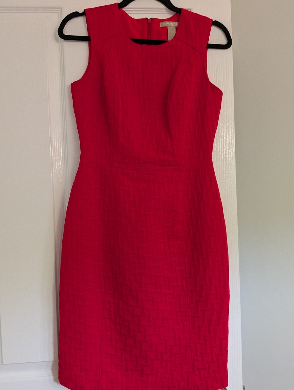 Banana Republic Bright Red Sleeveless Dress